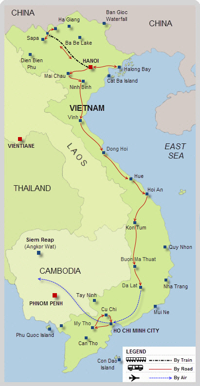 Trails of Vietnam, Vietnam Classic tours, Vietnam Packages Tours